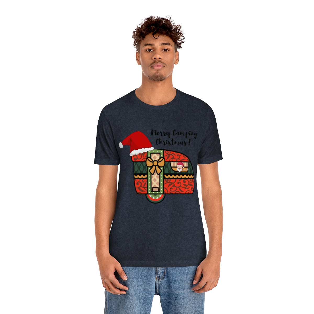 Merry Camping Christmas Unisex Jersey Short Sleeve Tee