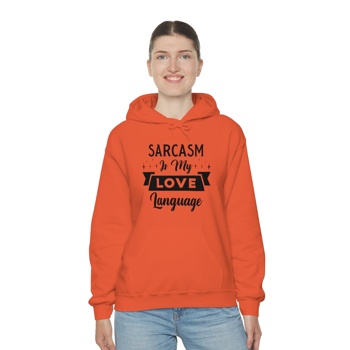 Sarcasm Is My Love Language Unisex Heavy Blend™ Hooded Sweatshirt