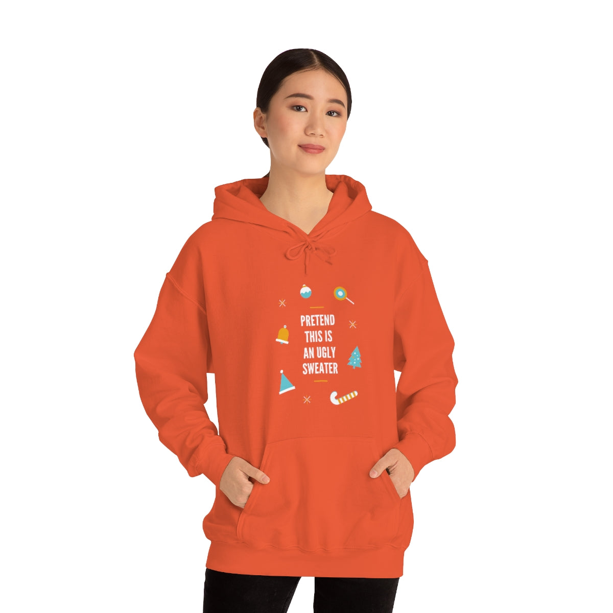 Pretend This is an Ugly Sweater Unisex Heavy Blend™ Hooded Sweatshirt