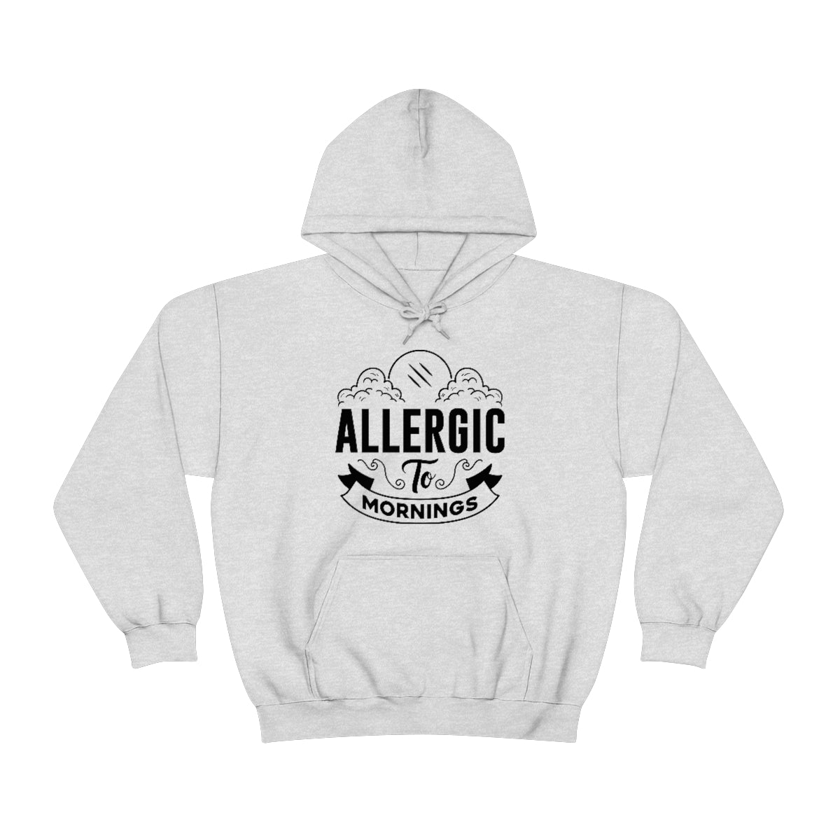 Allergic To Mornings Unisex Heavy Blend™ Hooded Sweatshirt