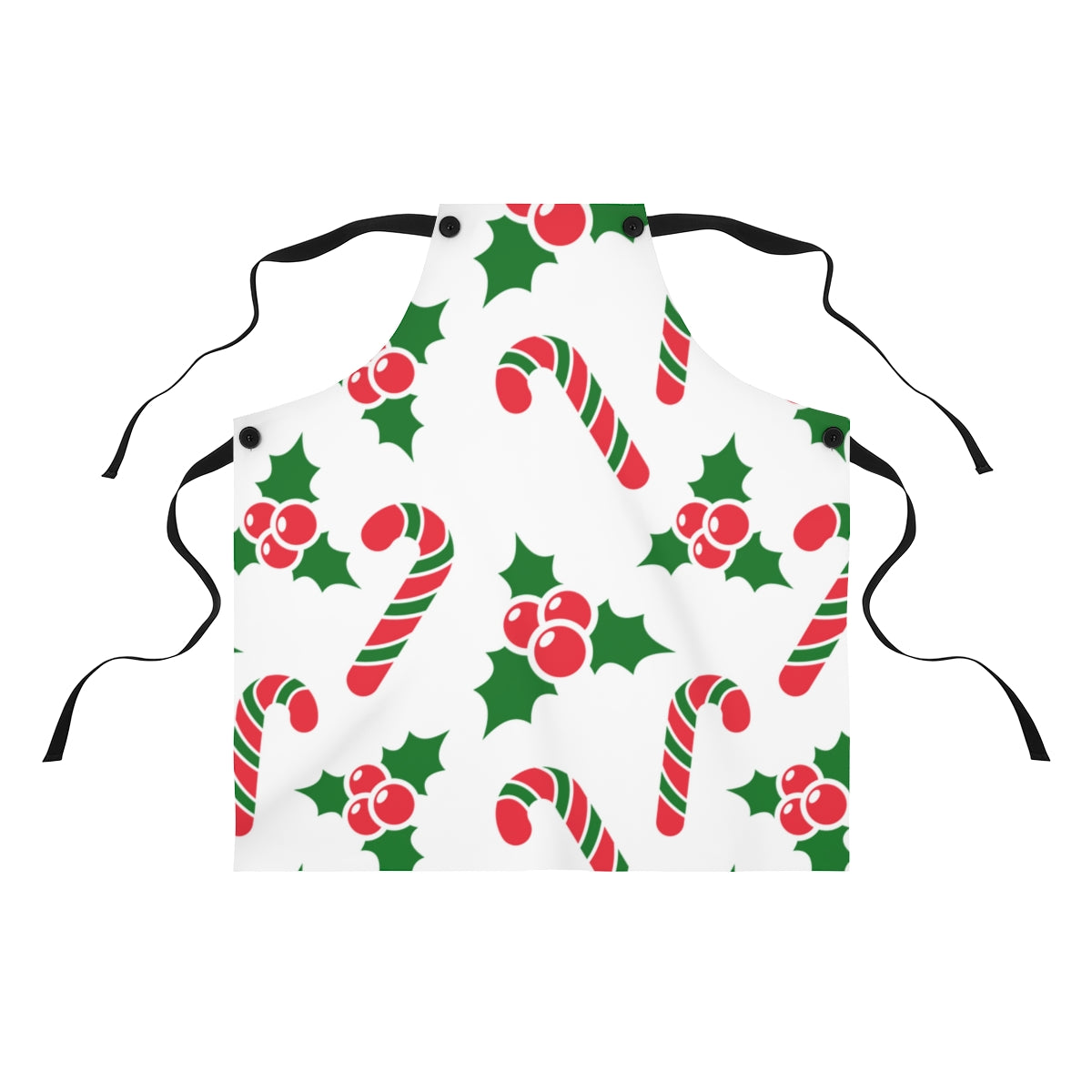 Candy Canes & Holly Christmas Apron