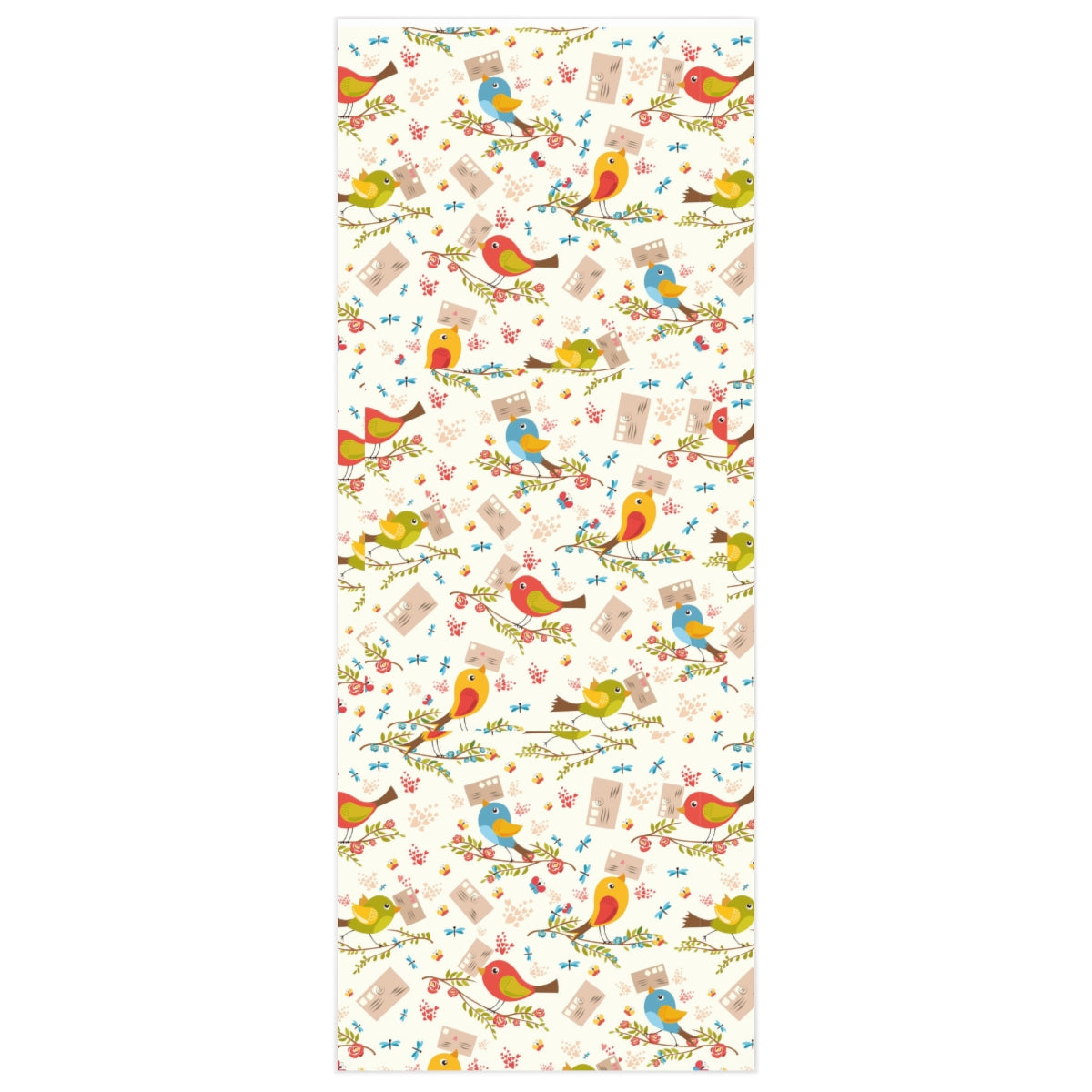 Love Birds Romantic Wrapping Paper