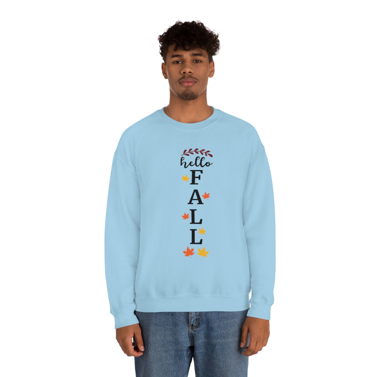 Hello Fall Unisex Heavy Blend™ Crewneck Sweatshirt