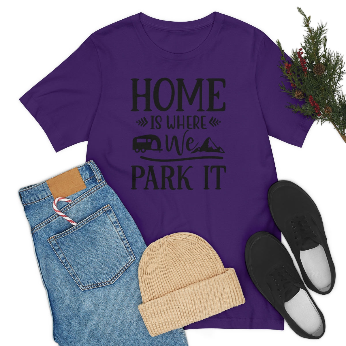 Home Is Where We Park It Unisex Jersey Short Sleeve Tee