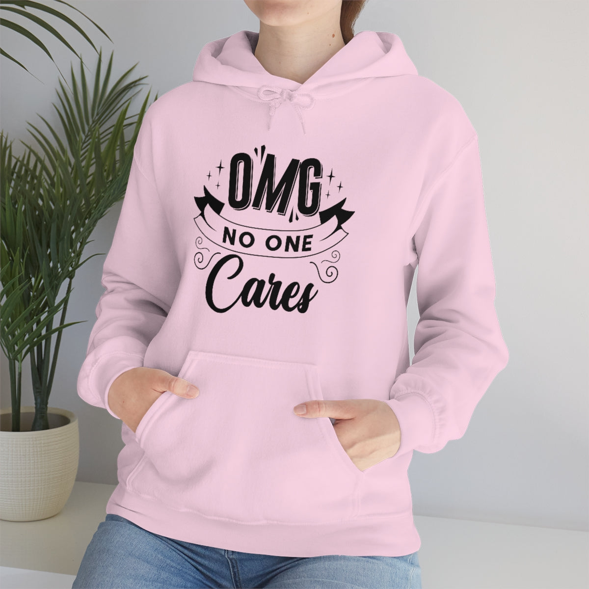 OMG No One Cares Unisex Heavy Blend™ Hooded Sweatshirt