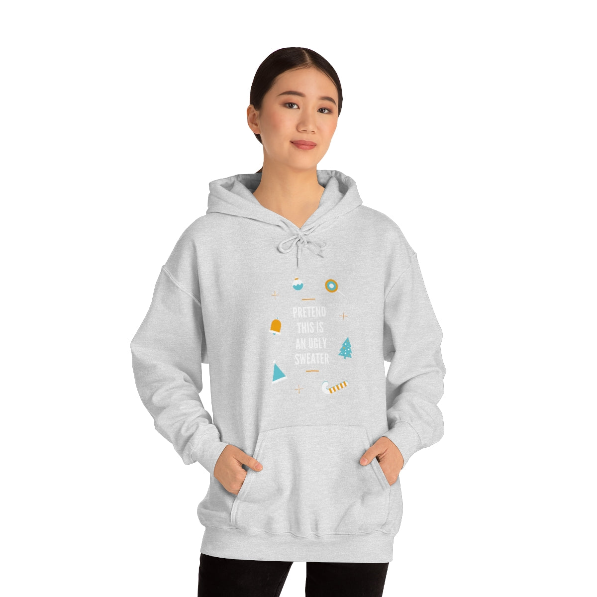 Pretend This is an Ugly Sweater Unisex Heavy Blend™ Hooded Sweatshirt