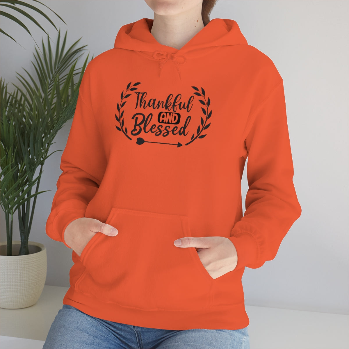 Thankful and Blessed Unisex Heavy Blend™ Hooded Sweatshirt