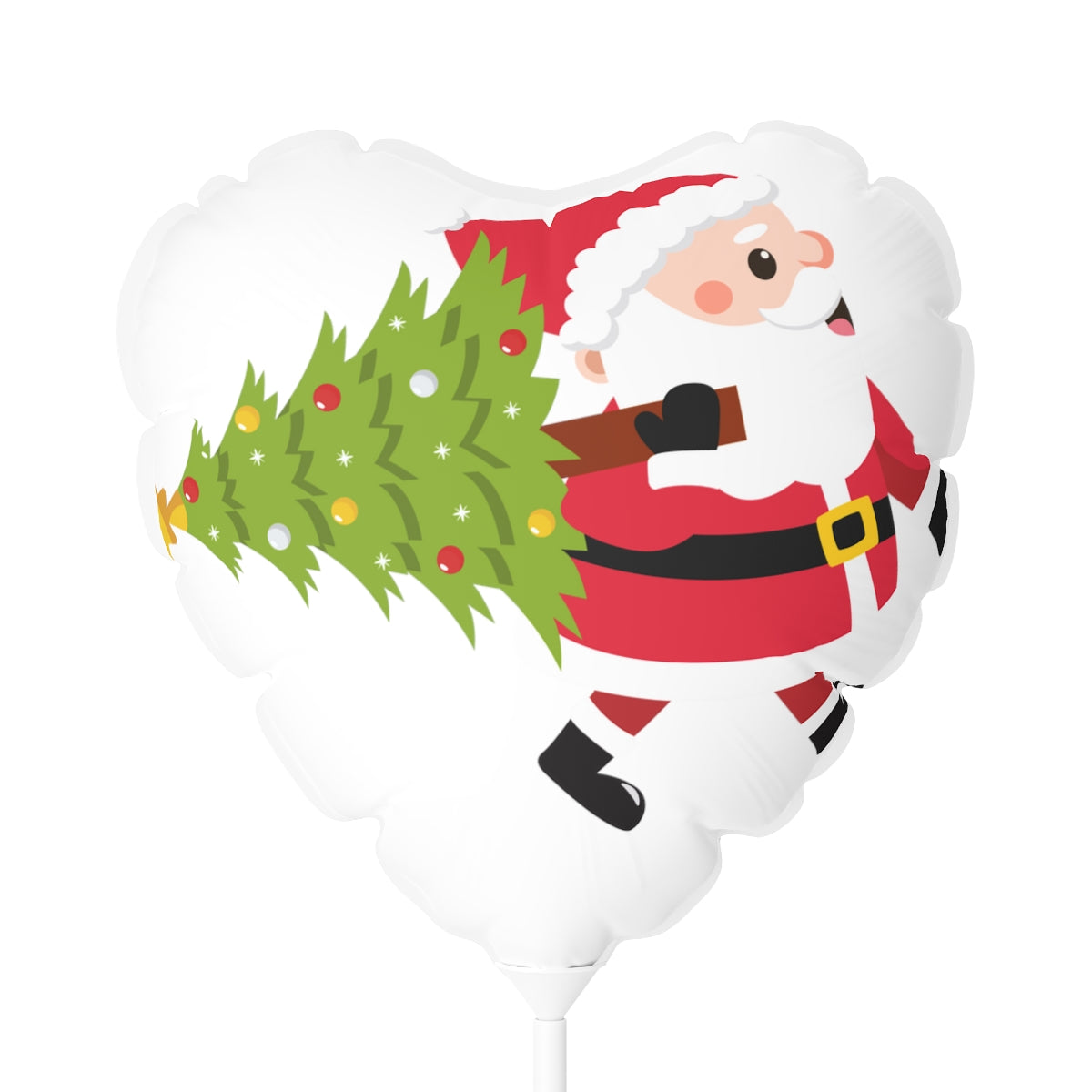 Santa Claus Christmas Balloons (Round and Heart-shaped), 11"