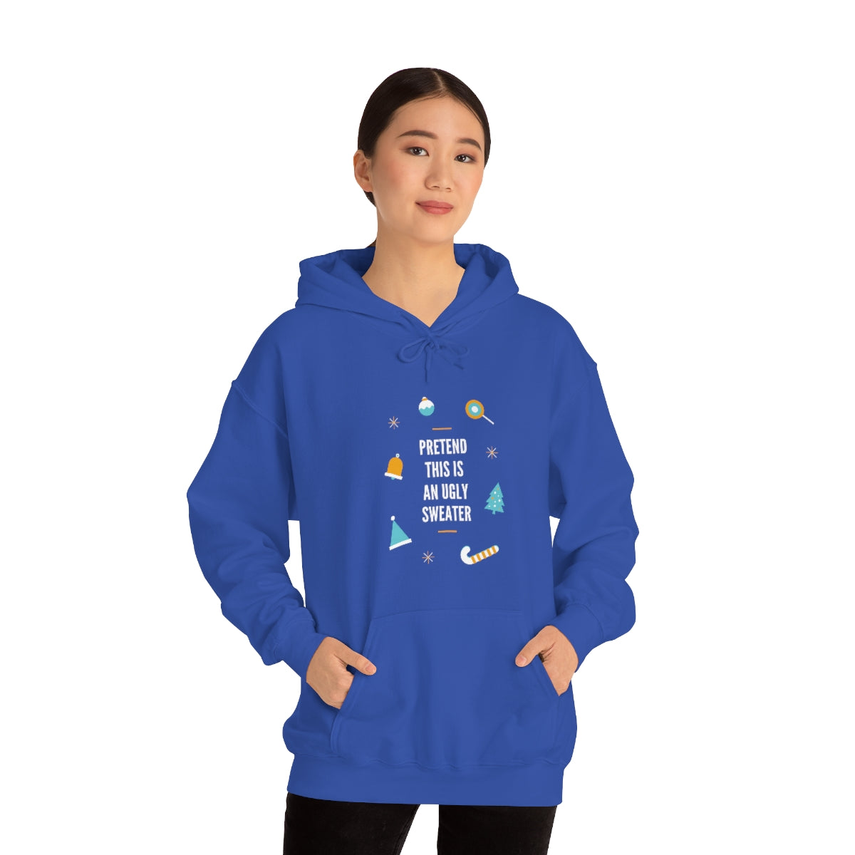 Pretend This is an Ugly Sweater Unisex Heavy Blend™ Hooded Sweatshirt