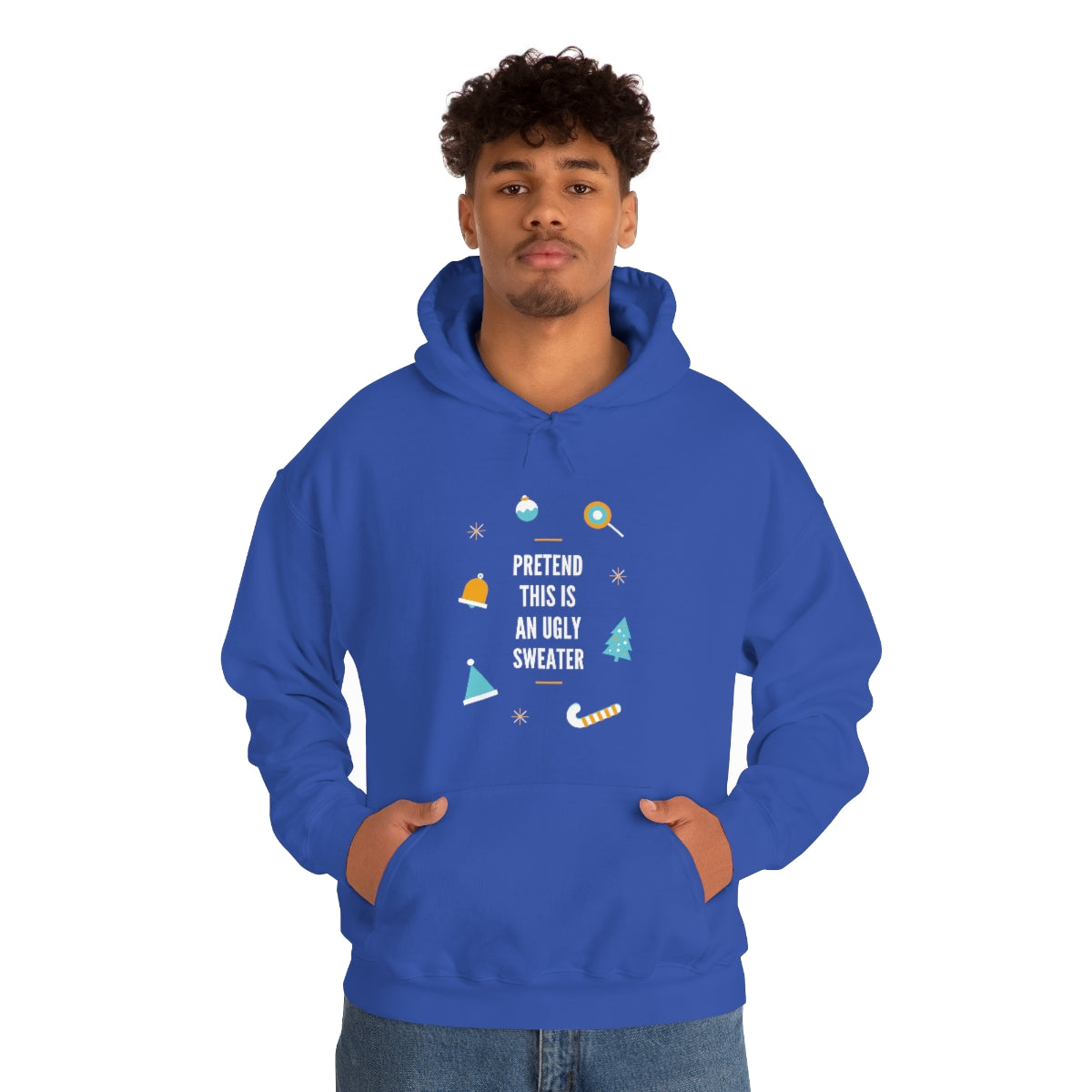 Pretend This is an Ugly Sweater Unisex Heavy Blend™ Hooded Sweatshirt