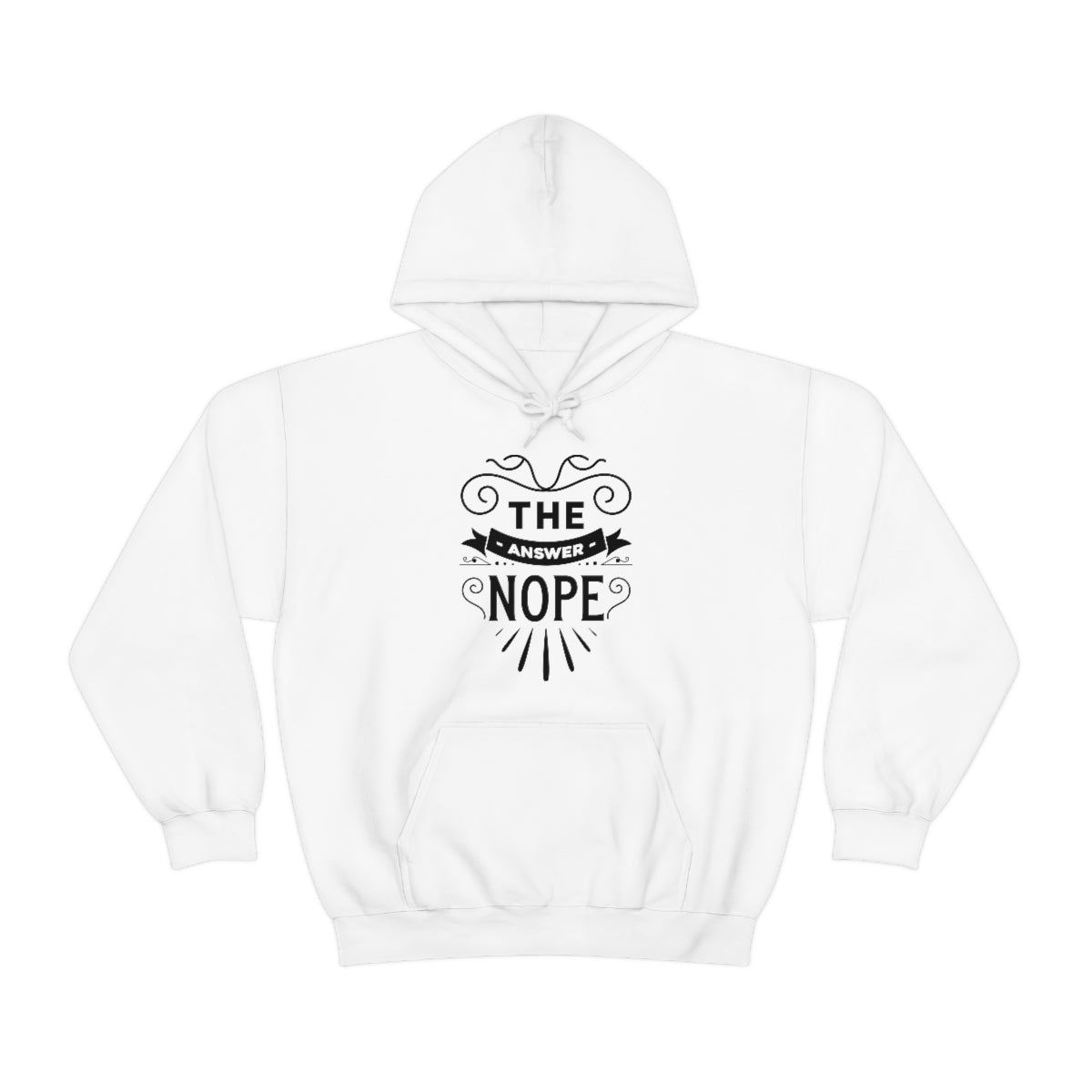 The Answer Nope Unisex Heavy Blend™ Hooded Sweatshirt