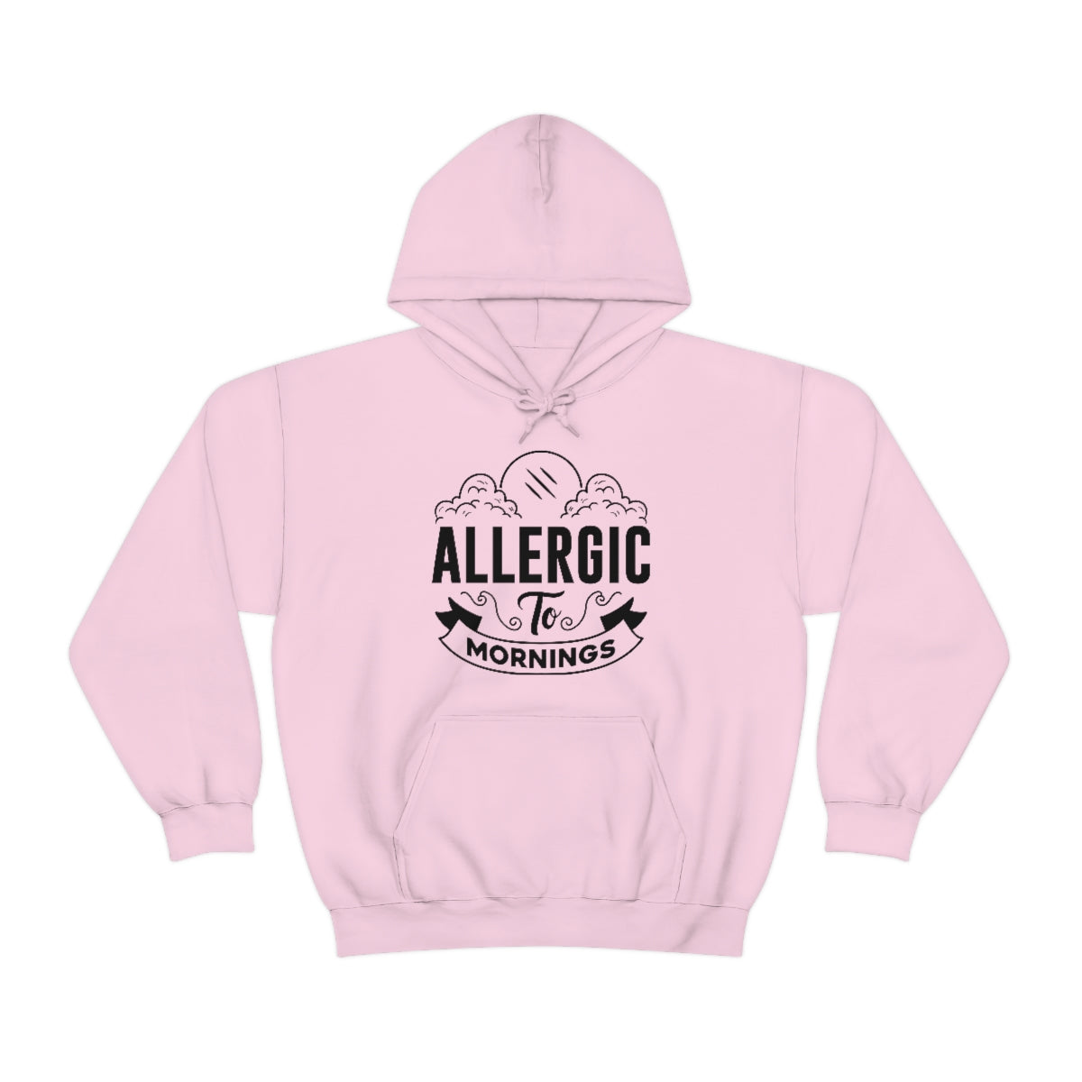 Allergic To Mornings Unisex Heavy Blend™ Hooded Sweatshirt