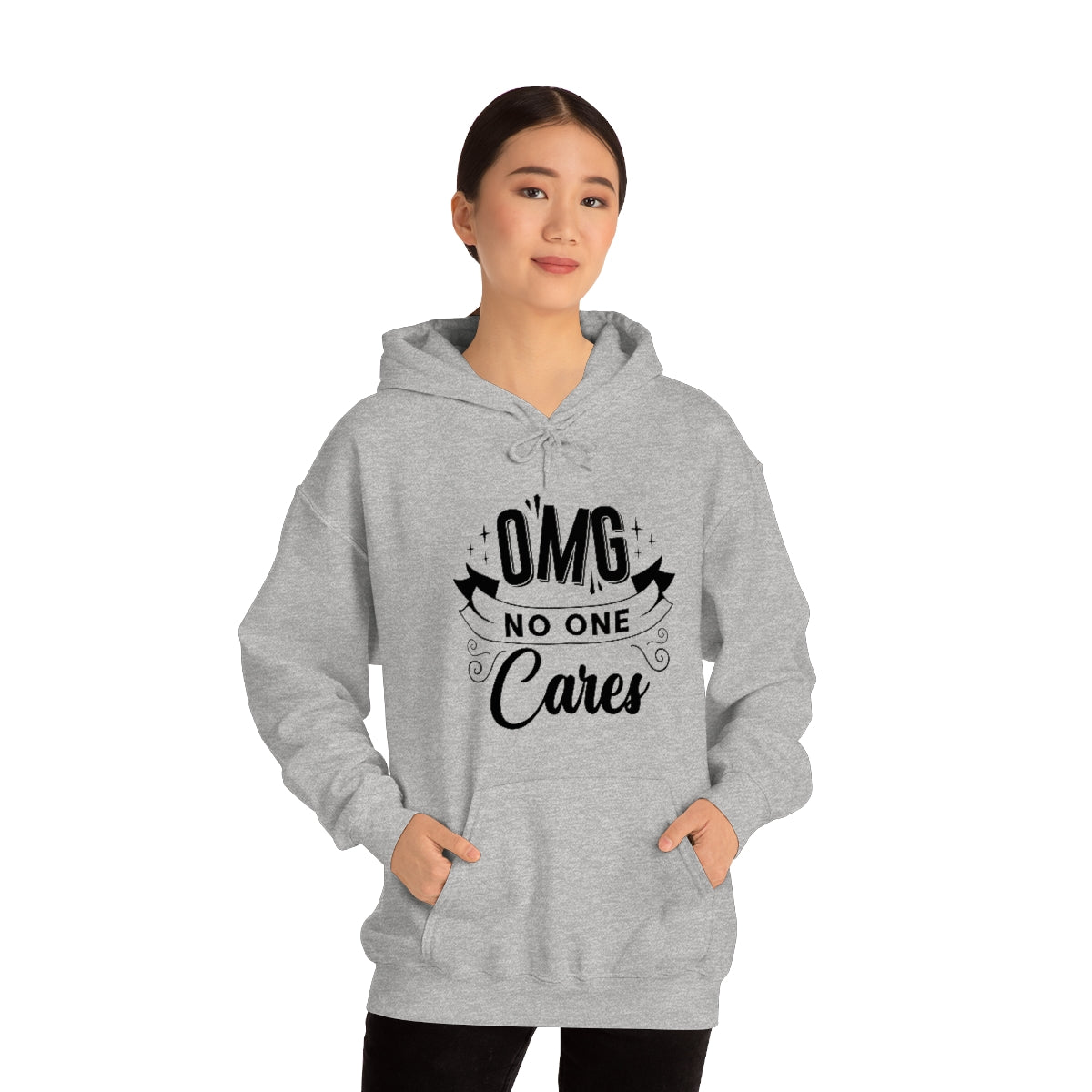 OMG No One Cares Unisex Heavy Blend™ Hooded Sweatshirt