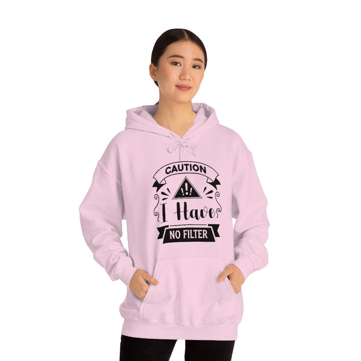 Caution I Have No Filter Unisex Heavy Blend™ Hooded Sweatshirt