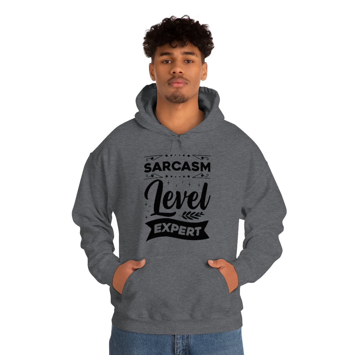 Sarcasm Level Expert Unisex Heavy Blend™ Hooded Sweatshirt