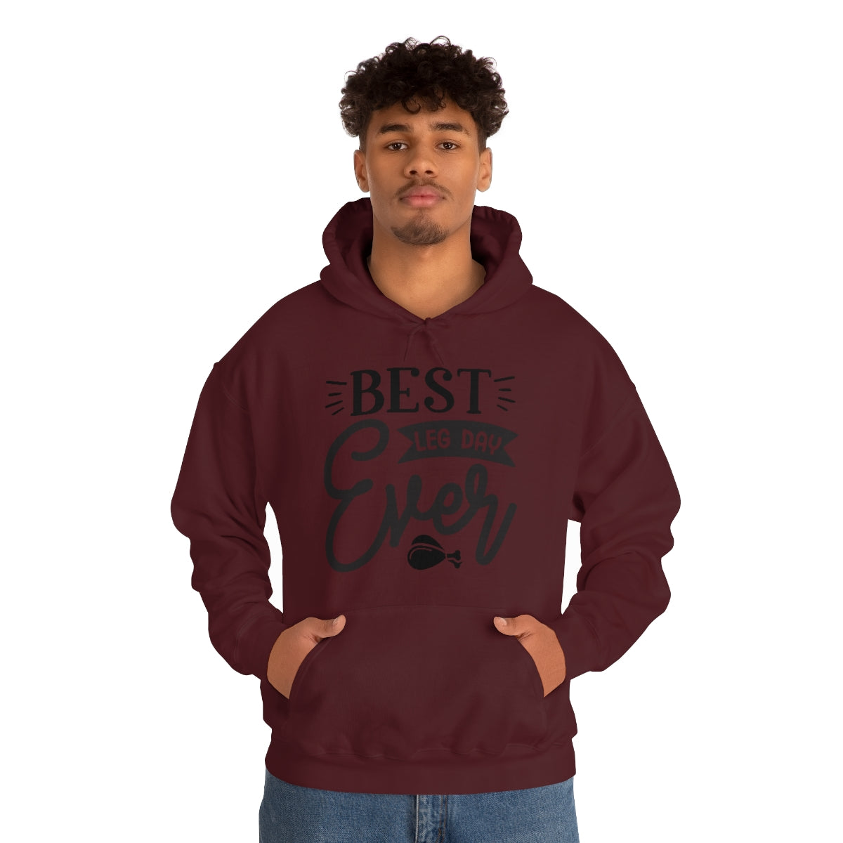 Best Leg Day Ever Unisex Heavy Blend™ Hooded Sweatshirt