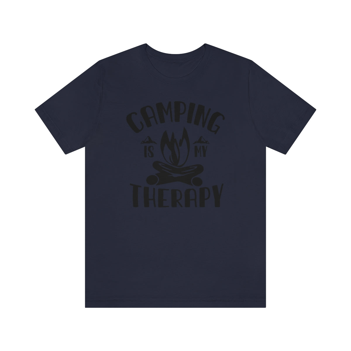 Camping is My Therapy Unisex Jersey Short Sleeve Tee