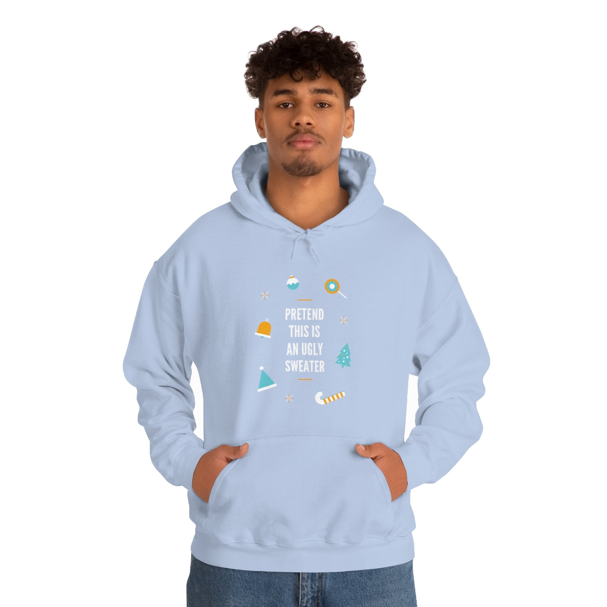 Pretend This is an Ugly Sweater Unisex Heavy Blend™ Hooded Sweatshirt