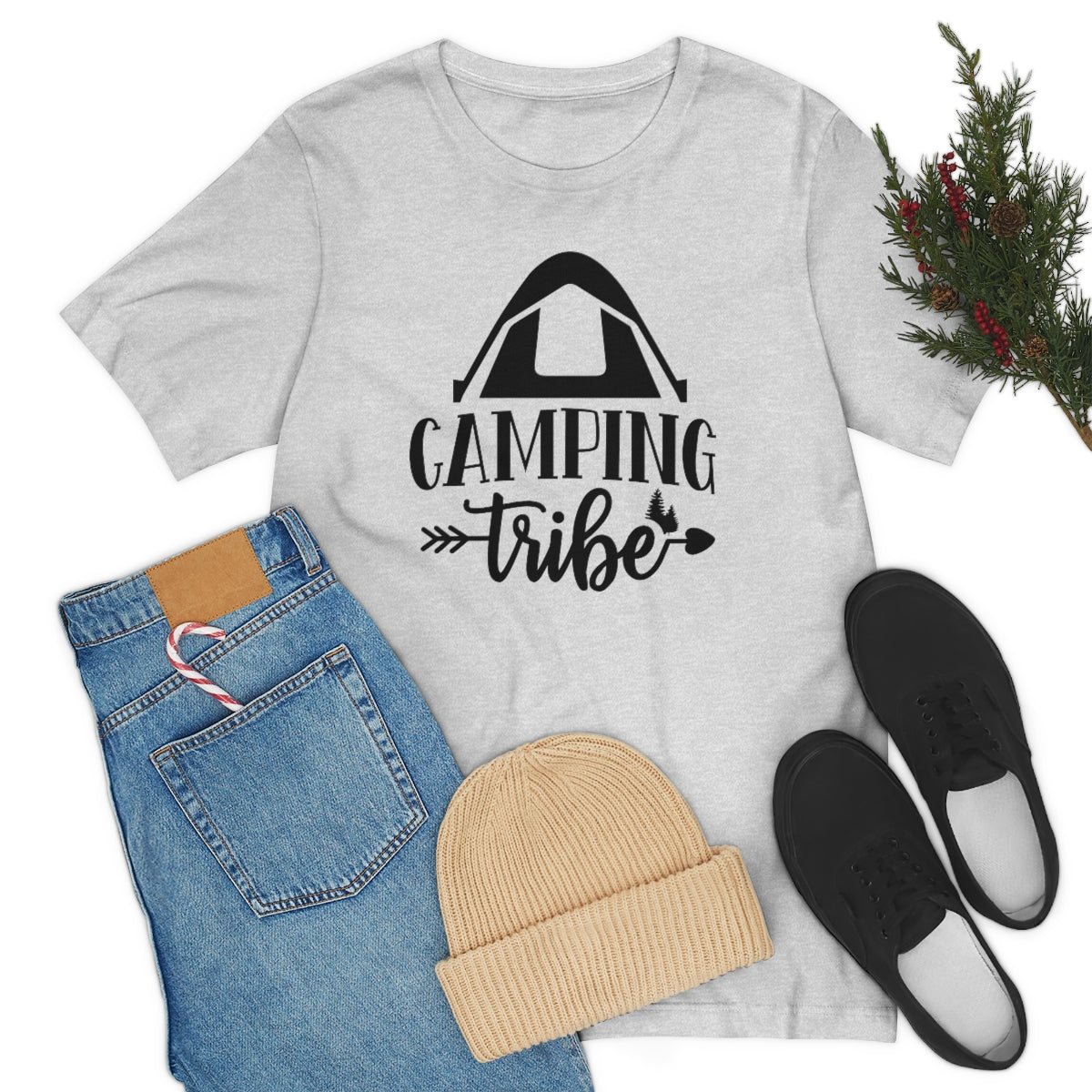 Camping Tribe Unisex Jersey Short Sleeve Tee