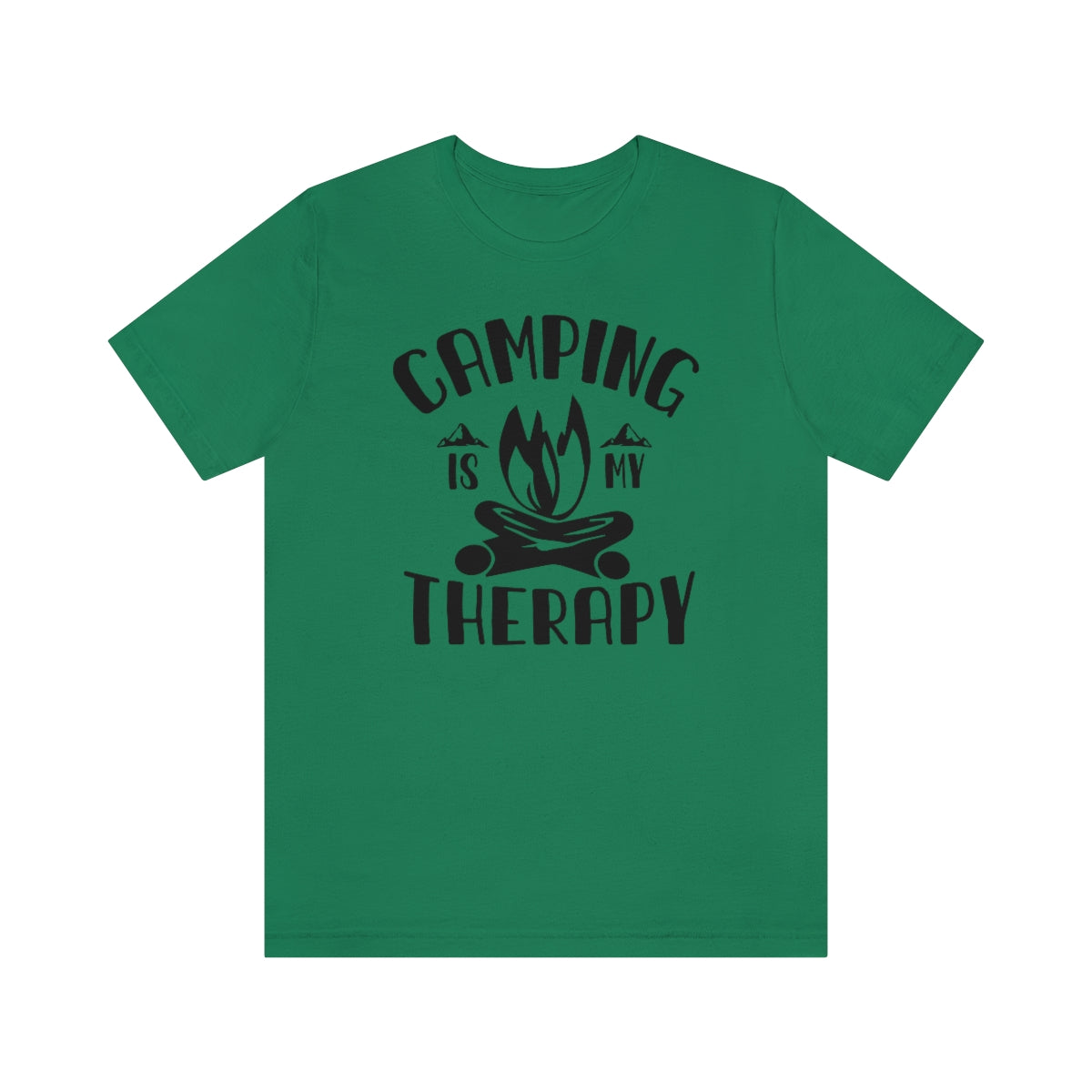 Camping is My Therapy Unisex Jersey Short Sleeve Tee