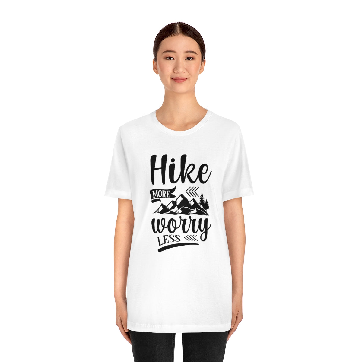 Hike More Worry Less Unisex Jersey Short Sleeve Tee