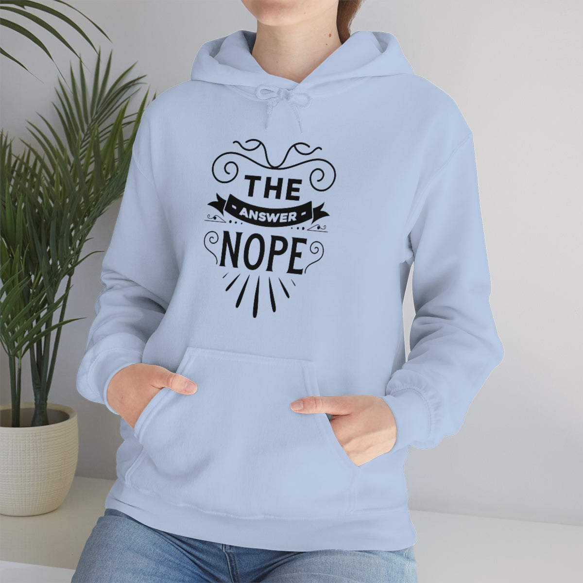 The Answer Nope Unisex Heavy Blend™ Hooded Sweatshirt