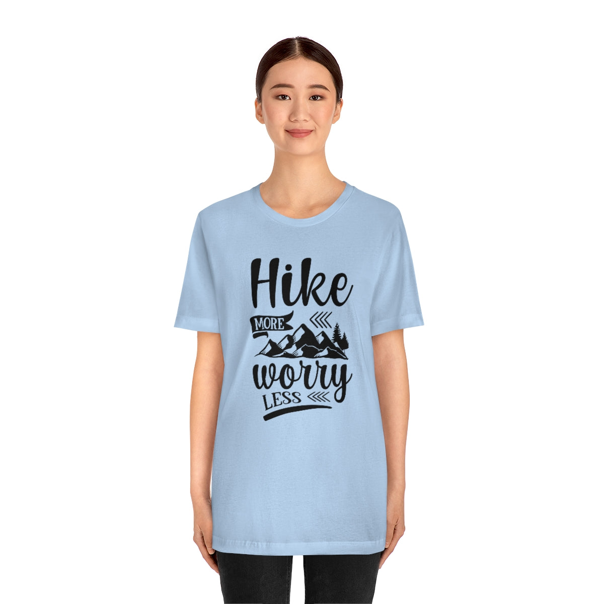 Hike More Worry Less Unisex Jersey Short Sleeve Tee