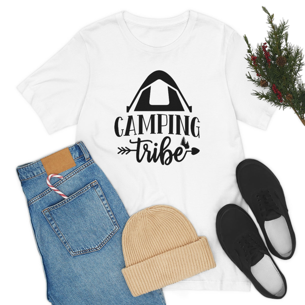 Camping Tribe Unisex Jersey Short Sleeve Tee