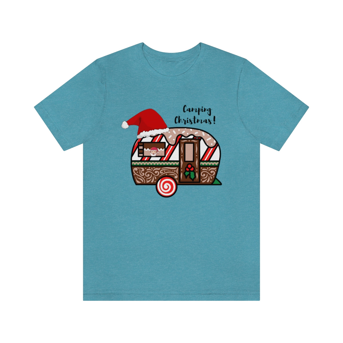 Camping Christmas Unisex Jersey Short Sleeve Tee