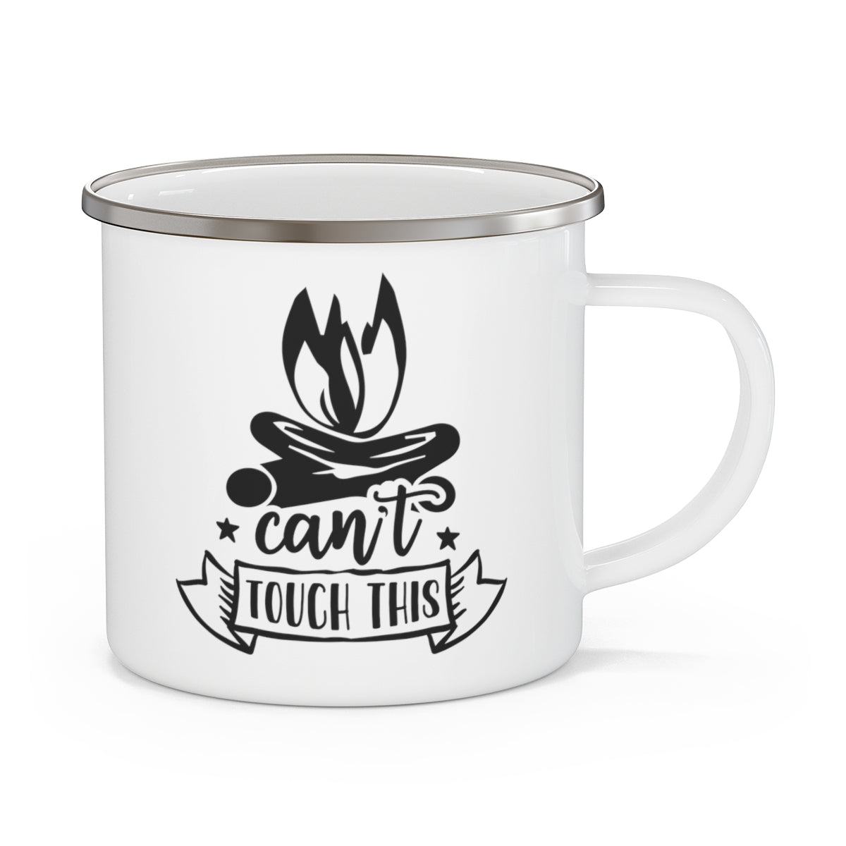 Can't Touch This Enamel Camping Mug