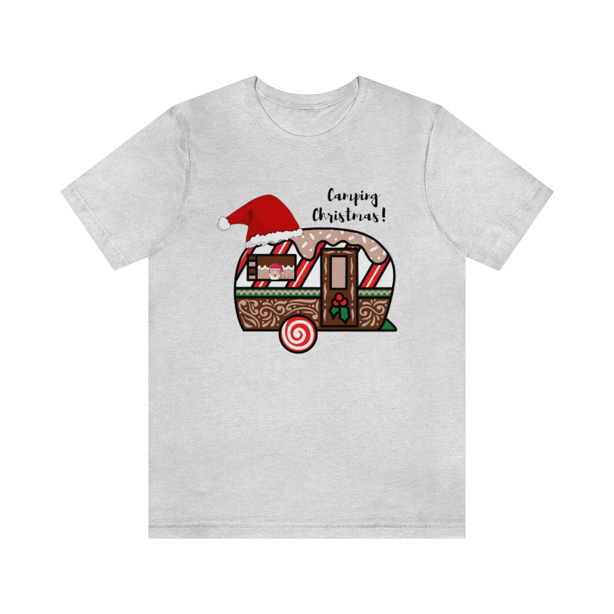 Camping Christmas Unisex Jersey Short Sleeve Tee