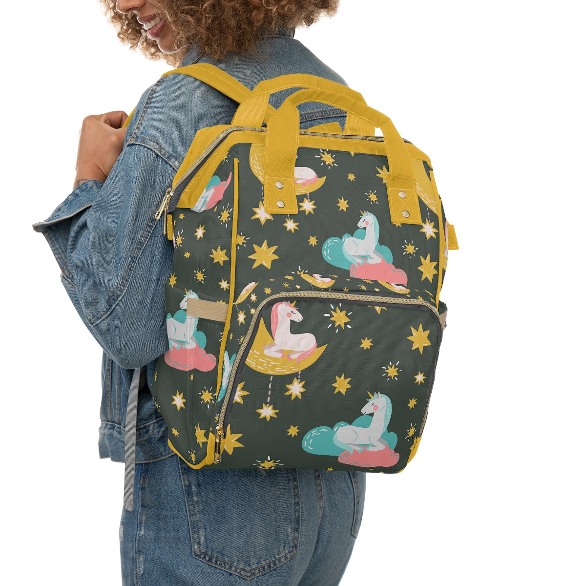 Unicorns & Stars Multifunctional Diaper Backpack