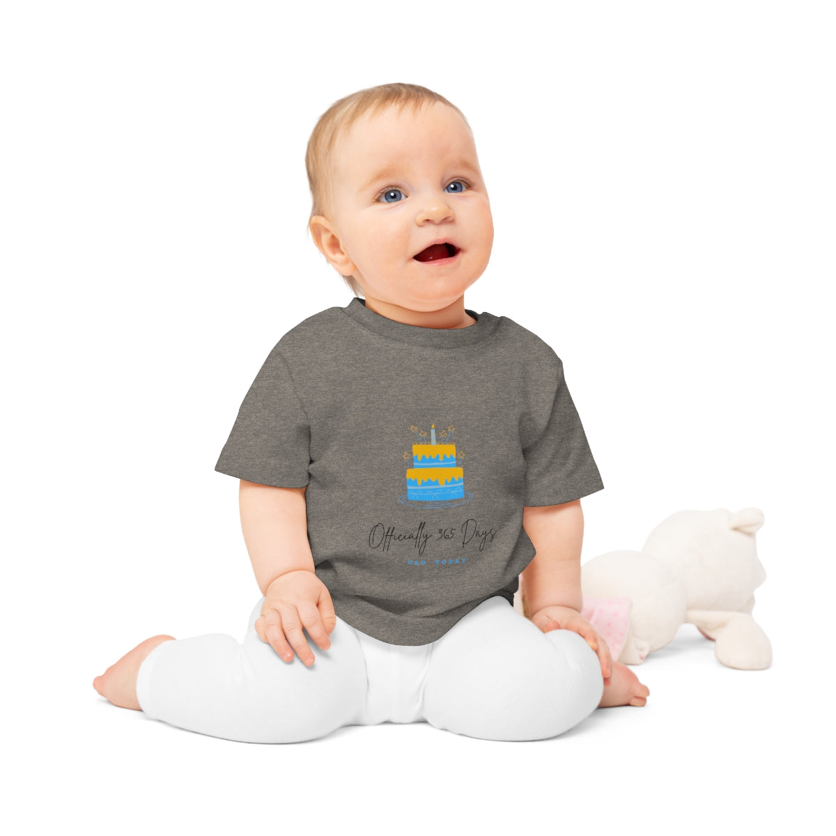 Officially 365 days old today (Blue) Happy Birthday Baby T-Shirt