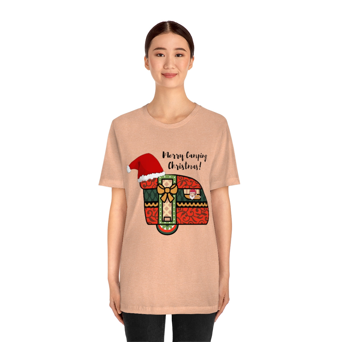 Merry Camping Christmas Unisex Jersey Short Sleeve Tee