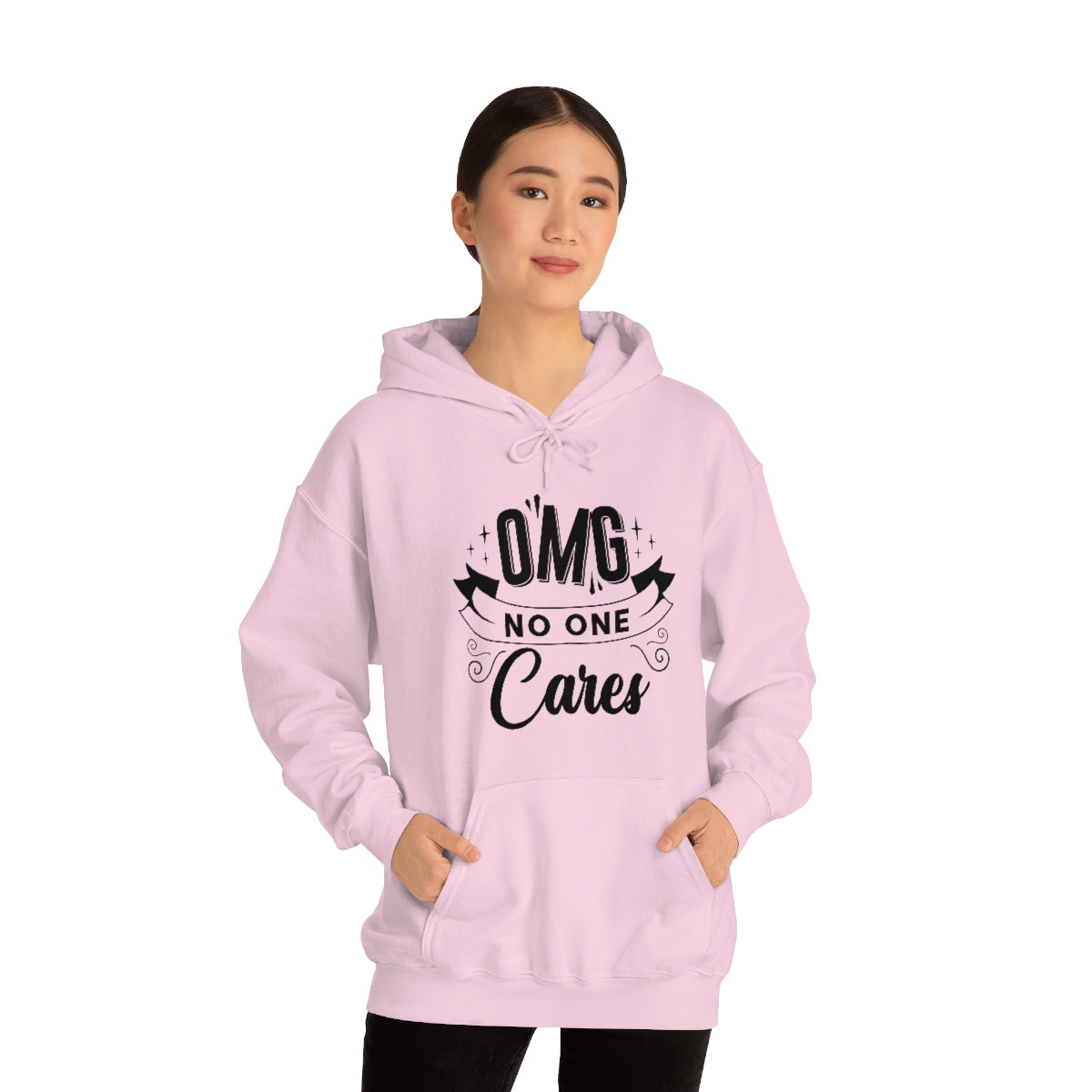 OMG No One Cares Unisex Heavy Blend™ Hooded Sweatshirt