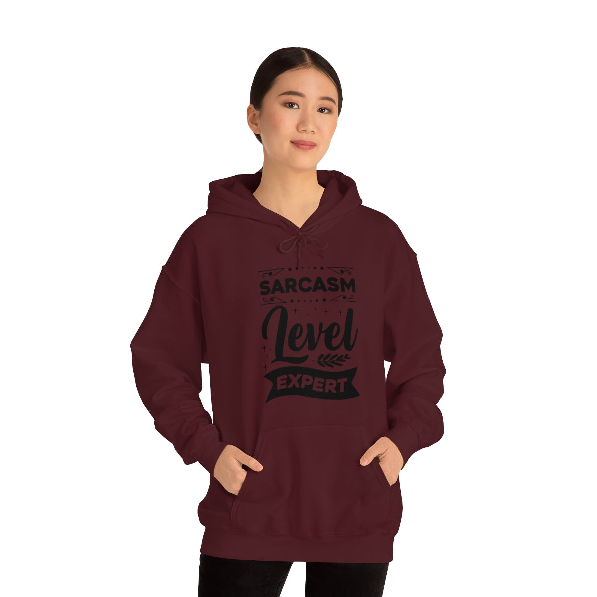 Sarcasm Level Expert Unisex Heavy Blend™ Hooded Sweatshirt