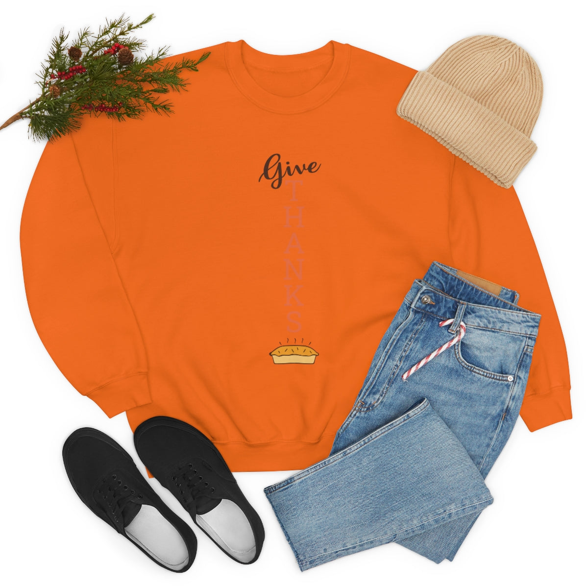 Give Thanks Unisex Heavy Blend™ Crewneck Sweatshirt