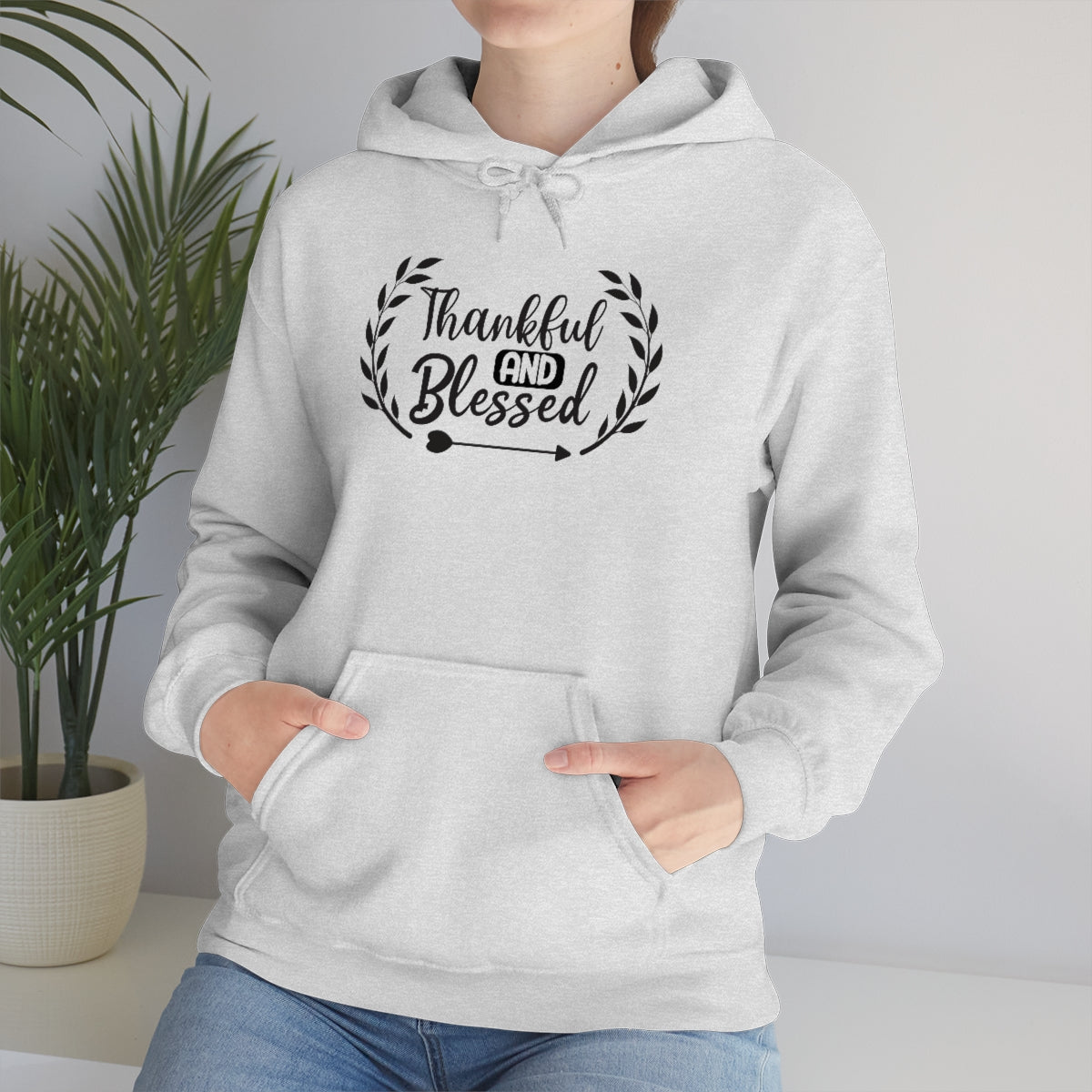 Thankful and Blessed Unisex Heavy Blend™ Hooded Sweatshirt