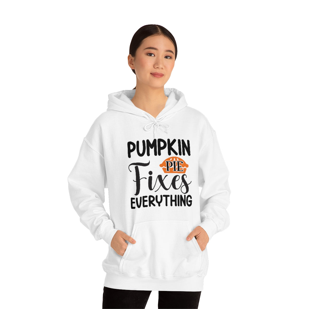 Pumpkin Pie Fixes Everything Unisex Heavy Blend™ Hooded Sweatshirt