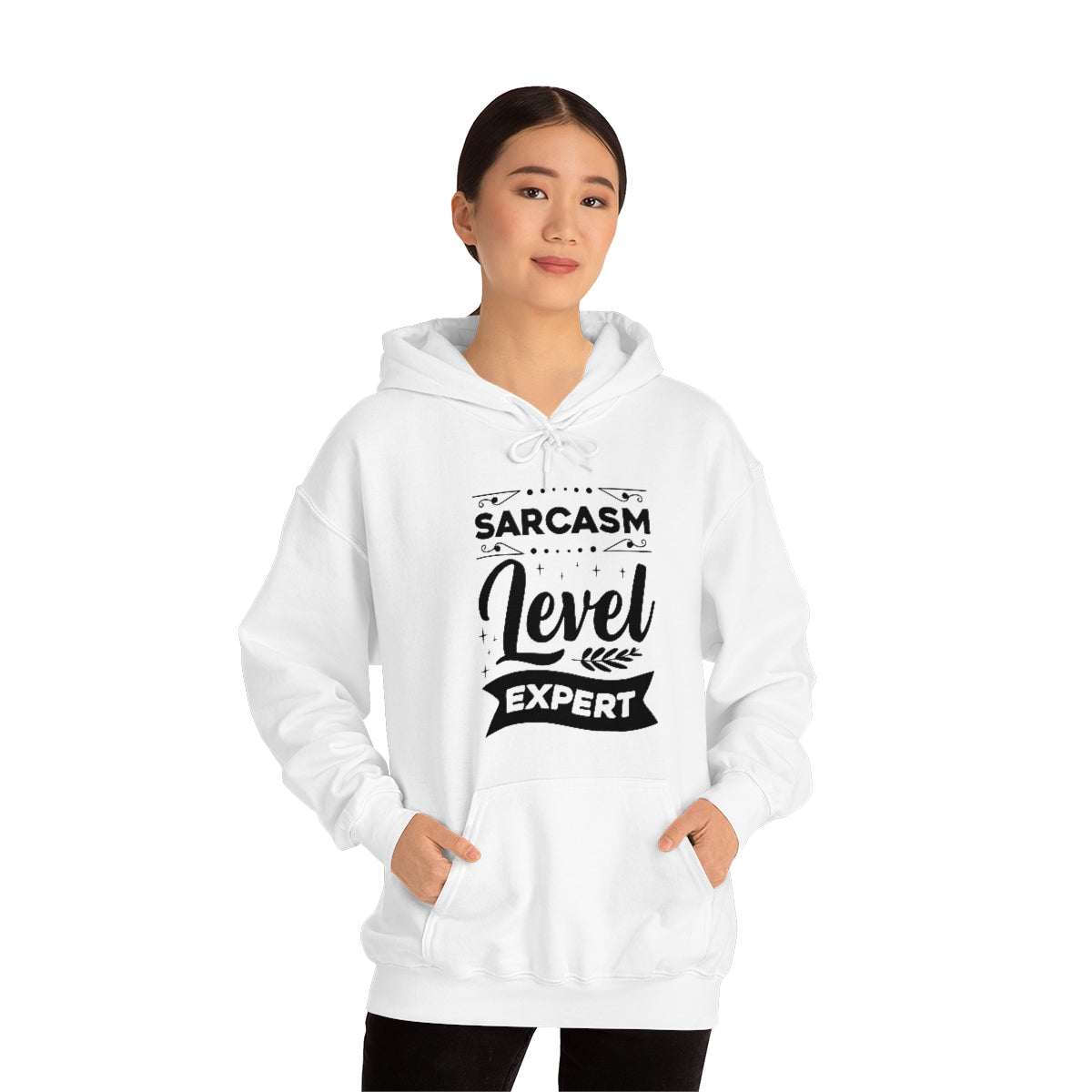 Sarcasm Level Expert Unisex Heavy Blend™ Hooded Sweatshirt