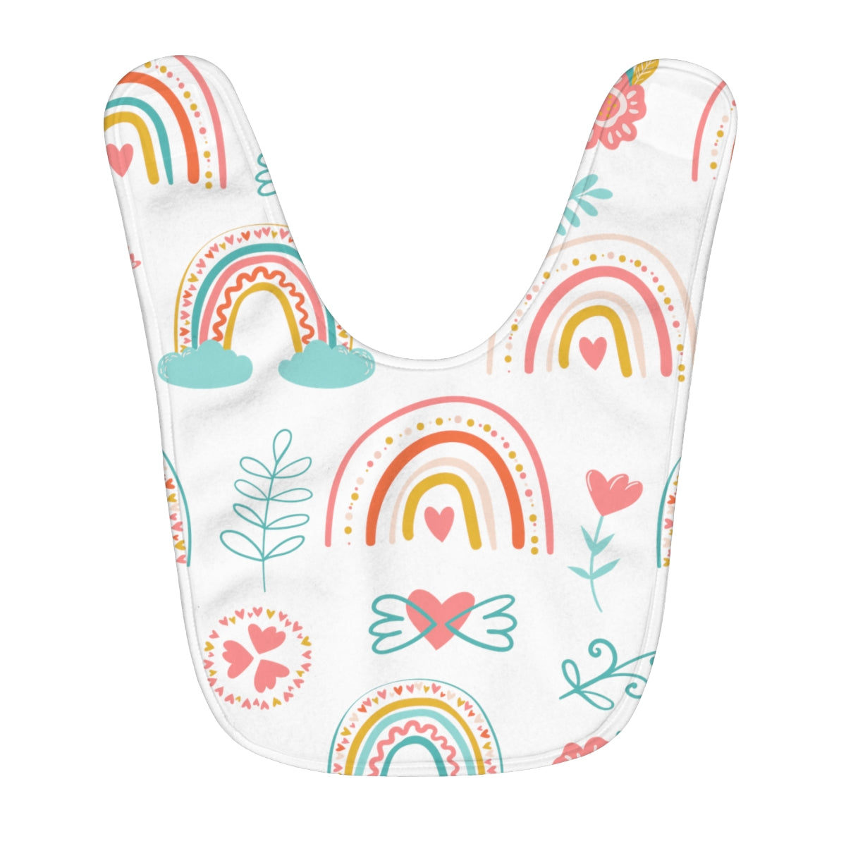 Rainbows Fleece Baby Bib