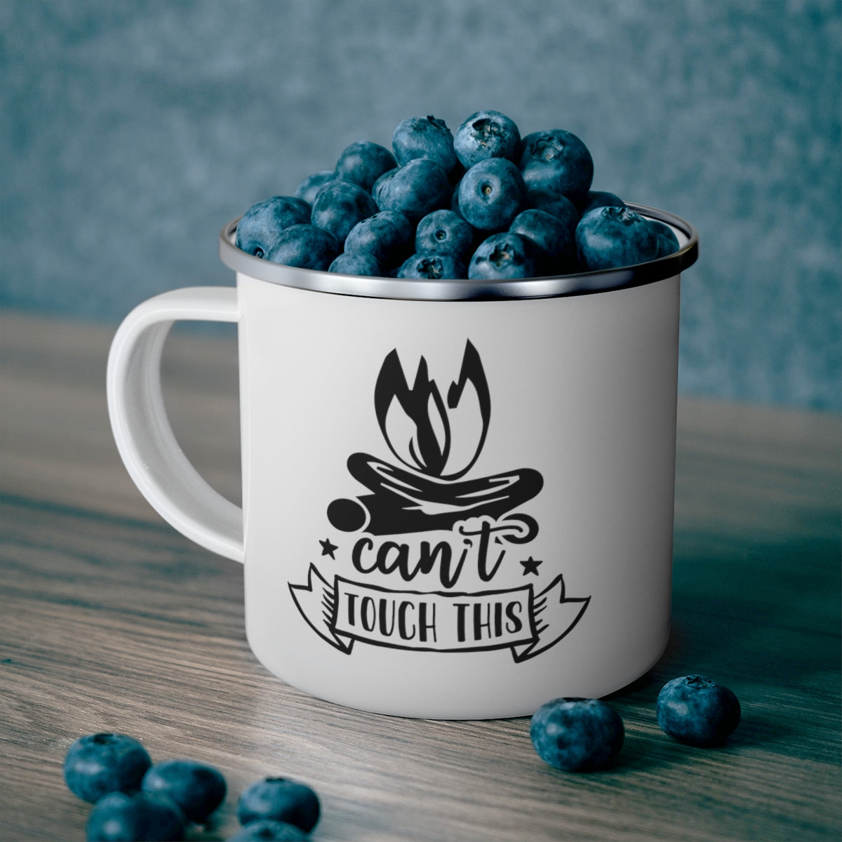 Can't Touch This Enamel Camping Mug