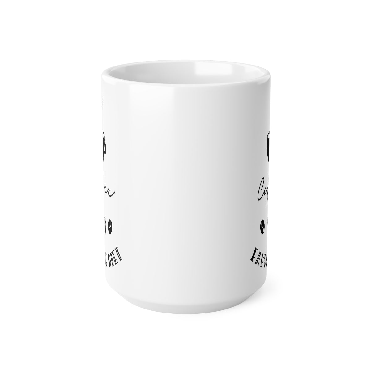 Coffee Is My Favourite Diet Ceramic Coffee Cups, 11oz, 15oz