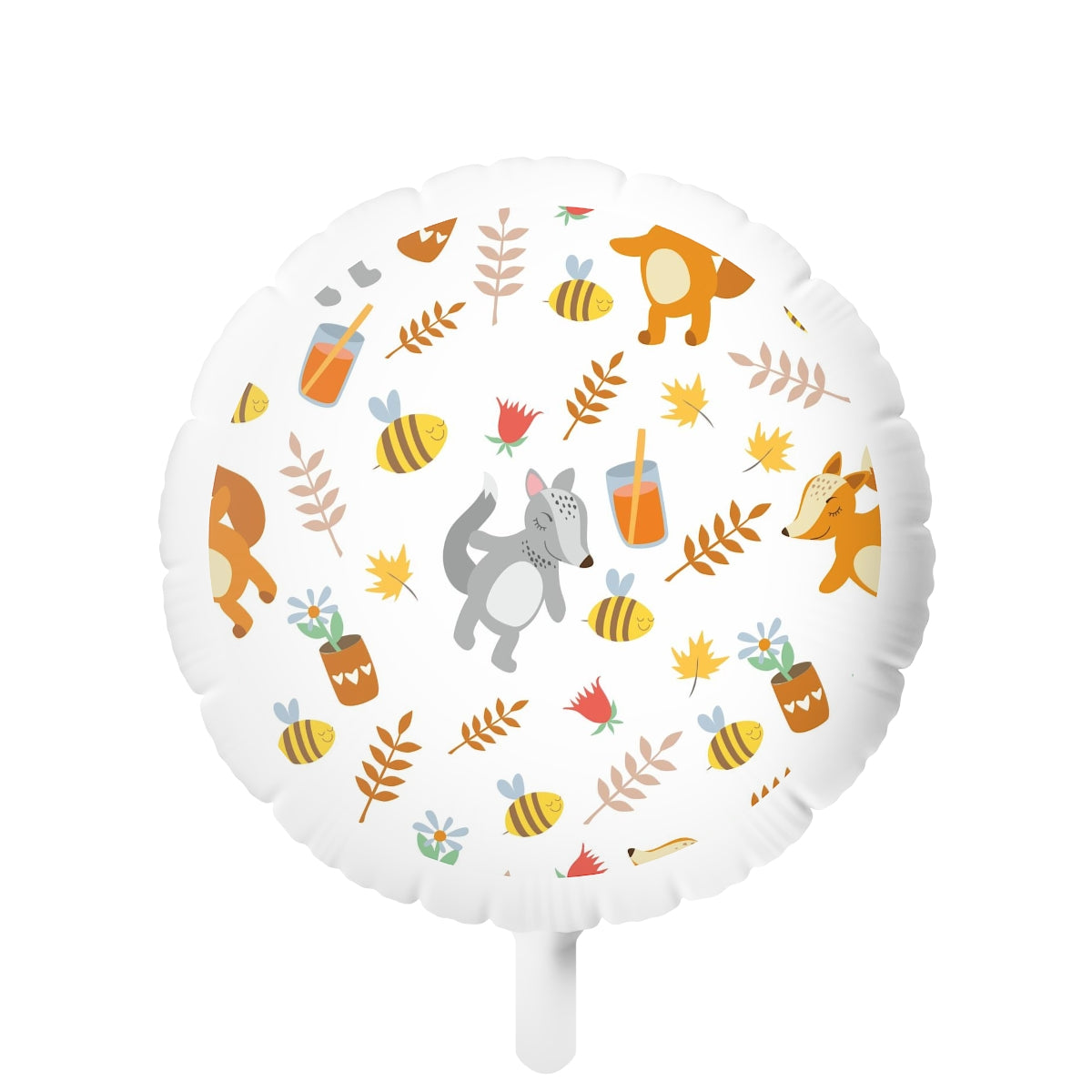 Cute Animals & Bees Birthday Helium Balloon