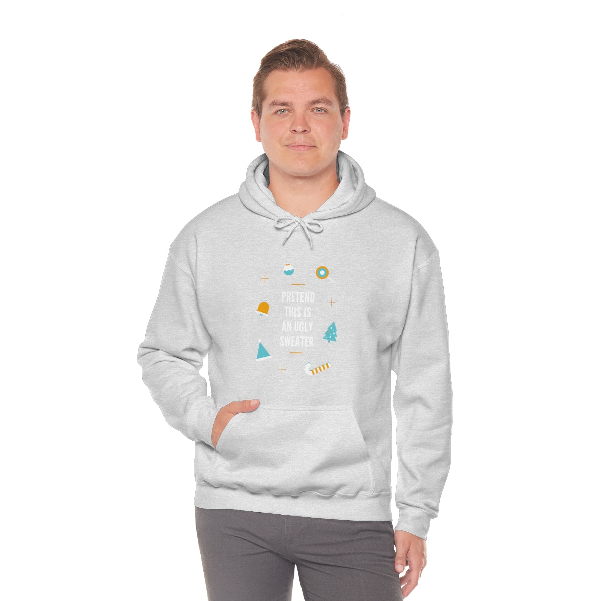 Pretend This is an Ugly Sweater Unisex Heavy Blend™ Hooded Sweatshirt