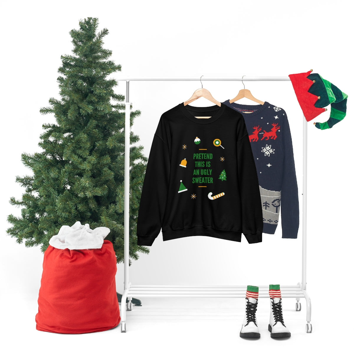 Pretend This is An Ugly Sweater Unisex Heavy Blend™ Crewneck Sweatshirt