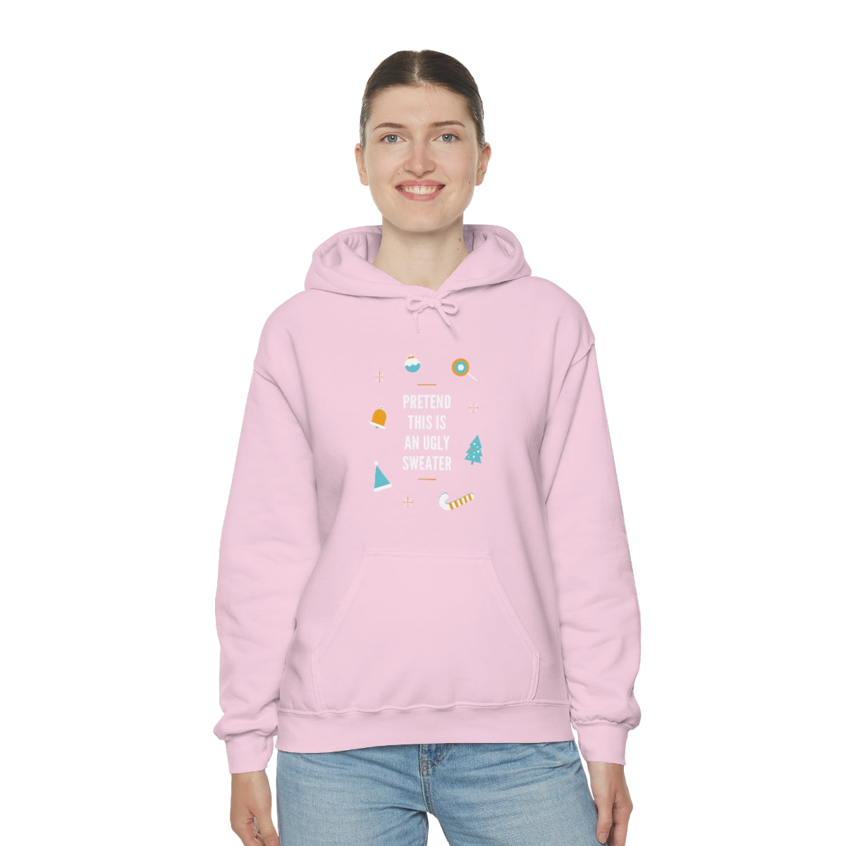 Pretend This is an Ugly Sweater Unisex Heavy Blend™ Hooded Sweatshirt