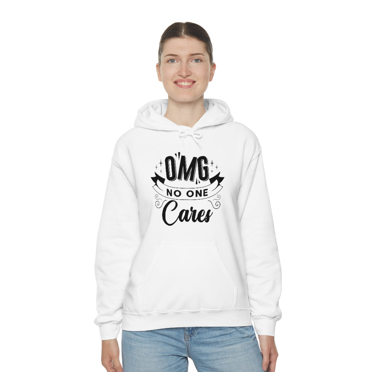 OMG No One Cares Unisex Heavy Blend™ Hooded Sweatshirt