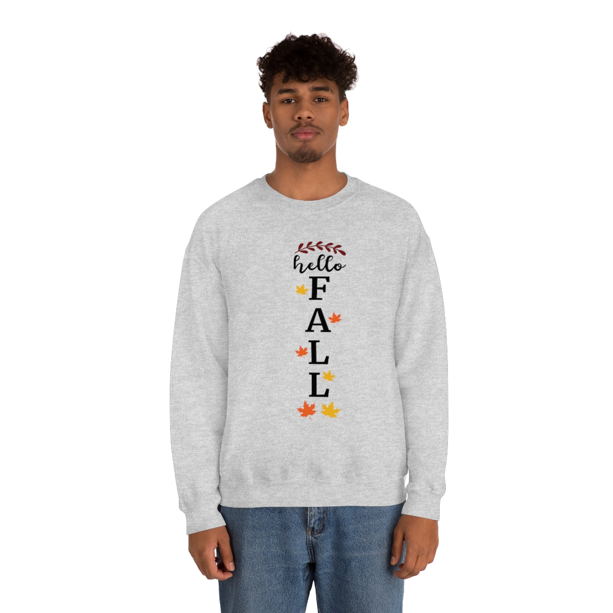 Hello Fall Unisex Heavy Blend™ Crewneck Sweatshirt