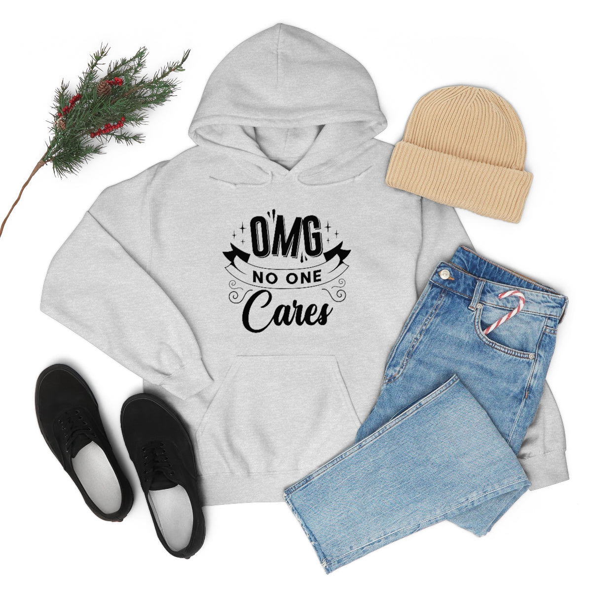 OMG No One Cares Unisex Heavy Blend™ Hooded Sweatshirt